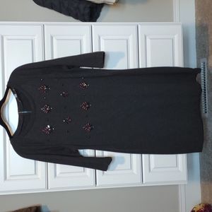 Loft dress size medium tall beaded front